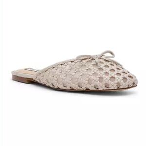Steve Madden Birdee Raffia Mule (Bone- Size 8.5)